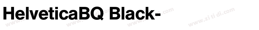 HelveticaBQ Black字体转换